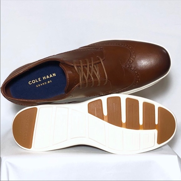 LAST ONE❗️ 10.5❗️COLE HAAN Wingtip Brown Grand - Picture 4 of 8